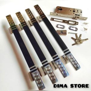 Promo Handle Pintu 60 Cm Stainless Stell Kotak + Body Kunci Tarikan Pintu Kupu Tarung Kuat Awet dan Anti Karat