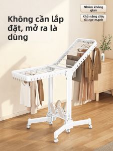 DIEYUAN | Giá Đựng Quần Áo Gấp Gọn Có Bánh Xe Dùng Trong Nhà Và Ngoài Trời