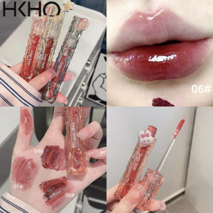 Son Bóng GEGE BEAR Dạng Thạch Pha Lê Hình Gấu Chống Dính Dưỡng Ẩm Lâu Trôi
