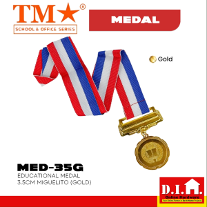 Do It Home TM Educational Medal 3.5cm Miguelito Gold MED-35G