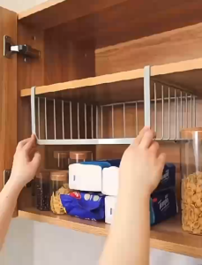 ZH338 Multifunctional Grid Cabinet Rack Wardrobe Layered Hanging Basket Wrought iron Hanging Basket