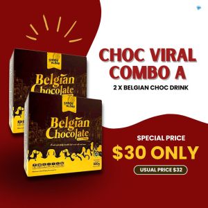[INSTOCK] Belgian Chocolate Drink - DUO SET (20 sachets in a box)