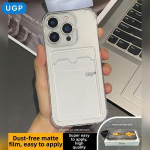 UGP | Translucent Card Holder Simple Luxury Creative iPhone Case Soft Silicone