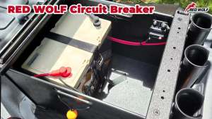 RED WOLF 80Amp Circuit Breaker for Boat Trolling Motor Marine ATV Vehicles Stereo Audio Electronic Battery System Inline Fuse Manual Reset Switch Waterproof 80A Fuse DC 12V-48V