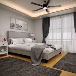 F&F : Gorgan Swiss-Foundation Divan Queen Bed Frame Katil Single / katil queen / divan