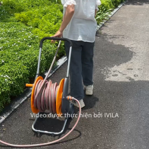 Bộ xe đẩy cuộn ống nước MAY GARDEN XCA4010 Rulo xe đẩy cuộn ống nước dây nước Bộ khung lô cuốn ống nước tưới cây