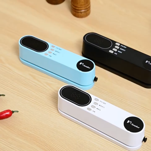 Automatic Vacuum Sealer USB Charging Mini Food Packaging Machine Digital Display Wet Dry Dual Use Fresh Seal Mesin