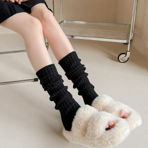 Makayo ถุงน่องแฟชั่น แบบยาว แมชเข้ากับสไตล์สาว Y2K ผ้าถัก ยืดหยุ่นดี Ankle Socks