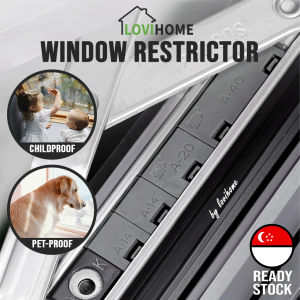 SG Casement Window Restrictor Safety Lock Adjustable Stopper Stop Buckle Hinge Limiter Child Pet Cat Safety Anti-Fall