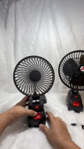 Quạt điện động cơ không chổi than bằng đồng nguyên chất lồng nhựa đa năng Makita 21V Phổ Thông Kích Thước 6 InchVới 2 Mức Gió Tuổi thọ pin dài Có cổng mở rộng USB sạc điện thoại di động Có Thể Xoay An Toàn Tiện Lợi Cho Mọi Gia Đình