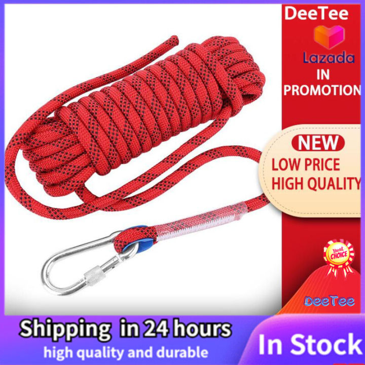 Big Promotion】12mm Heavy Duty Paracord Panchute Corad Lanyard with  Carabiner Climbing Rope Accessory