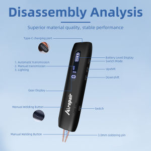 Portable Battery Spot Welder with 12 Power Levels Adjustable LED Lighting for DIY Lithium Battery Assembly Phone Repair