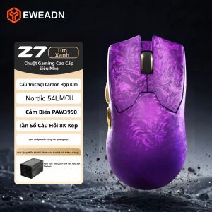 EWEADN | Chuột Chơi Game Không Dây EWEADN Z7 Carbon Fiber Dual 8K Siêu Nhẹ 52g Thiết Kế Công Thái Học Cỡ Trung Bình Dành Cho Game FPS Trên PC