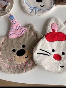 ผ้าเช็ดมือลายการ์ตูน ผ้าเช็ดมือในห้องน้ำ ใช้เช็ดอเนกประสงค์ ทำความสะอาด แห้งไว ซับน้ำได้ดี ไม่เหม็นอับ