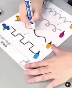 Magical Control pen training magical tracing Workbook for Kids Preschool Educational Toys with Erasable Pen Logical Thinking Training Educational Learning Materials for Kids儿童训练笔
