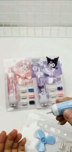 2 in 1 Cute Electric Eraser Pencil Automatic Electronic Eraser Electric & Fans with Refill School Stationary