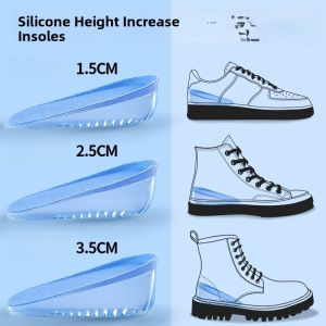 XIANZHAO | Womens Insole Shoe Inserts Invisible Heightening Soft Bottom Comfortable Silicone Half Pad Arch Support Non-Fatiguing Footwear