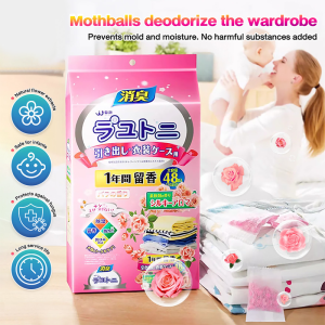 Natural Floral MothBalls 48pcs Wardrobe Drawers Non-Toxic Eco-Friendly Fresh Scent Clothes Protection Anti-bug Anti-Mold Insect Repellent Camphor Balls