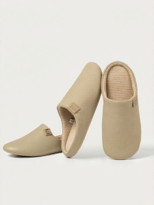 YUANGANG | Quiet Cool Comfortable Non-slip Soft Bottom Leather-covered Toe Slipper