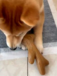 Durable Pet Dog Chews Toys Teeth Clean Stick Cowhide Dog Molars Toy Interactive Pet Supplies Portable Dog Accessories Log Color Bone Molar Dog Toy for Dogs Dog Accessories Chew Toys Wood Plastic Chew Stick Household Tools Dogs Chew Toys Dog Toys