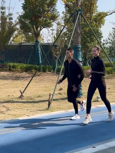 Autumn Outdoor Fitness Running Sport Jacket Man Solid Color Long Sleeve Quick-Dry Zip-Up Turtleneck Zipper Tops