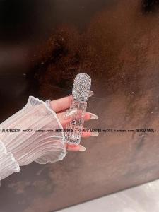 Bình Xịt Nước Hoa Thủy Tinh Sang Trọng Có Đính Kim Cương Bình Xịt Di Động Mẫu Nhỏ Chất Liệu Thủy Tinh Dung Tích 10ml