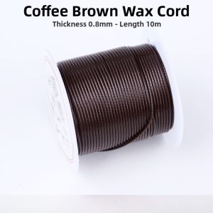 Handwoven round Wax Thread Leather String for DIY Crafts Fashion Jewelry Accessories 0.8/0.8/1.5/2.0mm Tangible Play