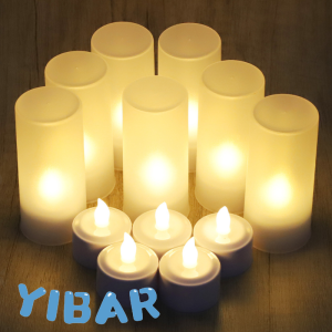 USB Charge Light Rechargeable With Flameless Chargeable LED Battery Candles