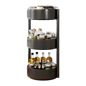 ชั้นวางของ ที่วางของ ชั้นวางเครื่องปรุง ที่วางของใช้ในครัว ที่เก็บของอเนกประสงค์ ที่เก็บเครื่องปรุง หมุนได้ ชั้นวางของในห้องครัว