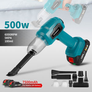 500W Wireless Vacuum Cleaner Centrifugal Blower Suction 6000RPM Portable Air Blower Dust Tool for Makita 18V Battery