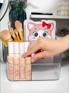 Cosmetic Storage Organizer Box Stand Makeup Skincare Bottle Transparent Large Big Capacity Premium