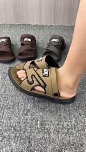 Mens sandals Durable outdoor Classic Elegant mens sandal CityWear tsenilas leather slippers for men Dad shoes