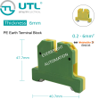 UTL Screw Type Terminal Block End Plate Phoenix Contact Weidmuller UDK4 UKK5-PV UKKB5 DK4QV/35 EK6/35. 