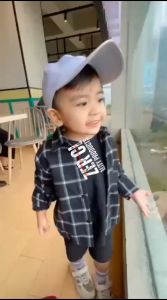 Kemeja Flanel Anak Lengan Panjang Kotak-Kotak Usia 3-13TH