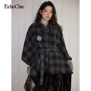 Áo Choàng Tartan Ấm Áp Kích Thước Nhỏ