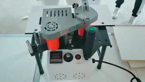 WF102B Woodworking PVC/ABS Portable Edge Banding MachineStraight And Arc Shape Curve Edge Bander