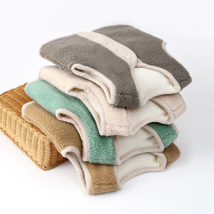 Gilê Lông Cừu Trẻ Em Gilê Giữ Ấm Dày Dặn Cho Trẻ Sơ Sinh Áo Không Tay Bé Trai Bé Gái Gilê Thu Đông Cho Trẻ Em