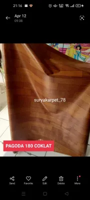 Karpet plastik lantai ukuran 120cm isi 15meter