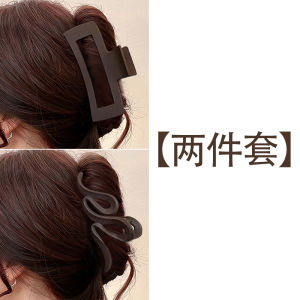 กิ๊บติดผมสีน้ำตาลเงาขนาดใหญ่สำหรับผู้หญิง กิ๊บติดผมสไตล์ใหม่ปี 2025 สไตล์เกาหลี กิ๊บติดผมสีน้ำตาลเงาแบบหนีบผมสีน้ำตาล