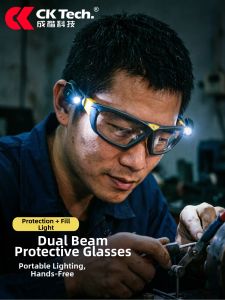 PROVIDE | Night Vision Protective Goggles With Light Lamp Mining Site Safety Glasses High Brightness Fluorescent Laboratory Practical