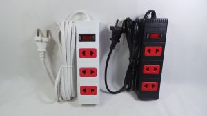 Ổ cắm Điện Quang ECO ĐQ ESK 2BR 32 ECO (3 lỗ 2 chấu  dây dài 2m màu đen đỏ và trắng đỏ)