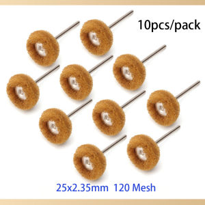 JNSUR Scrub Wheel 2.35/3mm Shank Nylon Fiber Polishing Wheel Dental Metal Cleaning & Finishing Abrasive Bur Mounted Abrasive