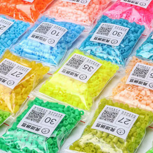 Childrens DIY Handcraft Soybean Dots Supplement Pack 3D Merging Soybean Material for Making Cartoon Patterns Focus Training Educational Toy