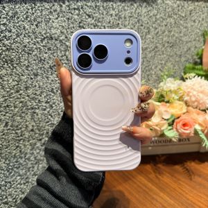 CHUQIAN | Silicone Magsafe Wave Pattern Full Case for iPhone