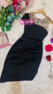 MyDu Shop | Đầm Nữ MS 2306 – Style Dự Tiệc Thanh Lịch Kết Ngọc Trai Sang Chảnh