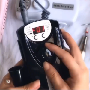 35000 RPM Portable Nail Drill Professional Rechargeable Electric Nail File Machine Removing Gel Polishing 4-in-1 Professional Nail Fan Dust Collector Nail Vacuum Dust Collector for Manicure Salon Home