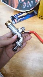 Nasara City Brass Nickle Union Ball Valve Bib Tap Washing Machine 1/2" Bibcock Wall Mounted Faucet / Kepala Paip Air / 水龙头