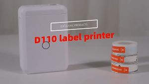 Máy in tem nhãn mini kết nối BLUETOOTH bằng ĐT để in ghi chú - note - sticker bằng app Niimbot D110 phù hợp IOS/ANDROID