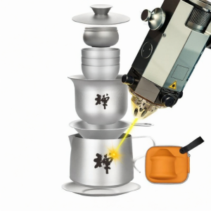 Portable Titanium Tea Set for Outdoor