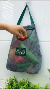 Túi Lưới Treo Tường Đựng Tỏi Hành túi lưu trữ trái cây và rau quả nhà bếp Rau Củ túi đựng đồ treo tường tiện lợi-HAUSE